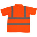 Camisetas de seguridad de manga corta de alta visibilidad de naranja
